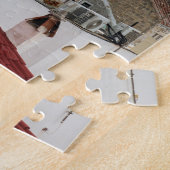 カルメン教会の空中写真 - マオン、メノルカ島 ジグソーパズル (側面)