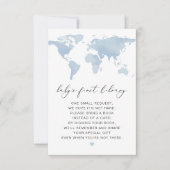カルメン 世界地図の冒険絵本 赤ちゃんカード 招待状 (正面)