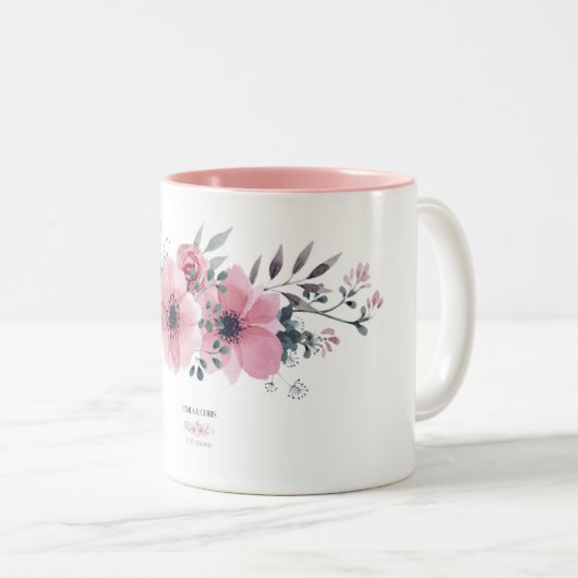 カルラのブライダルシャワーのギフトのコーヒー・マグ ツートーンマグカップ (正面右)