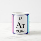 カルラの周期表の名前のマグ コーヒーマグカップ (中央)