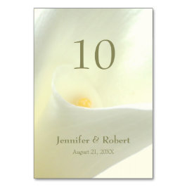 カルラリリーのテーブル番号 テーブルナンバー