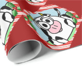 カルラ牛クリスマスの包装紙 ラッピングペーパー (ロールコーナー)