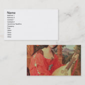 カルラBiancaフォンQuandt、c.1820 (キャンバスの油) 名刺 (正面/裏面)