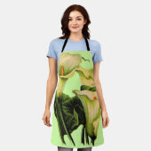 カルリリープリント エプロン (着用した状態)