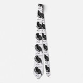 カルレチャサムアイランドブラックロビン ネクタイ (正面)