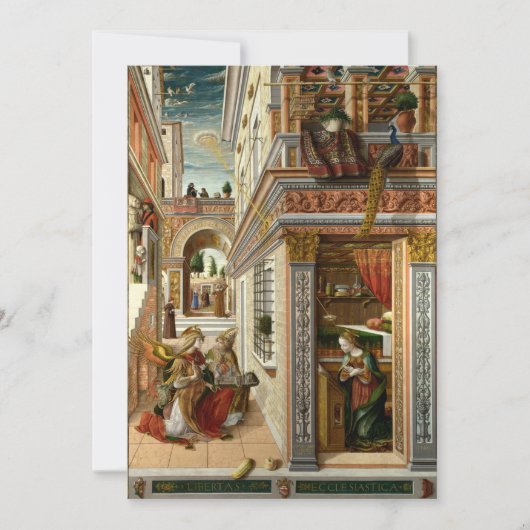 カルロクリヴェリ – 生神女福音、サンエミド 招待状 (正面)