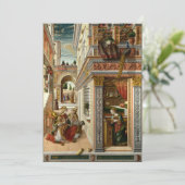 カルロクリヴェリ – 生神女福音、サンエミド 招待状 (スタンド正面)