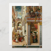 カルロクリヴェリ – 生神女福音、サンエミド 招待状 (正面/裏面)