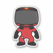 カルロスサインズカスタム姿ミニ – F1 2023シーズン シール (正面)