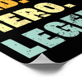 カルロスパパヒーローレジェンドパーソナライズされた名前をカスタムするファ ポスター (角)