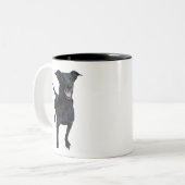 カルロス犬 ツートーンマグカップ (正面左)