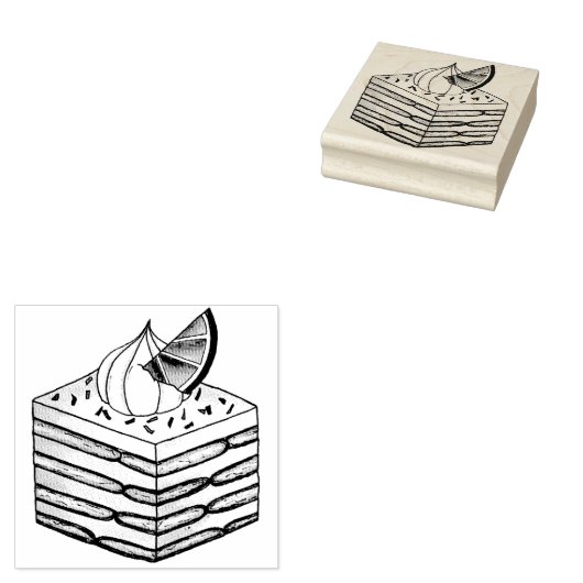 カルロタデリモンメキシコアイスボックスケーキベイクセール ラバースタンプ (押印)