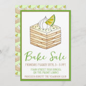 カルロタデリモンメキシコアイスボックスケーキベイクセール 招待状 (正面/裏面)