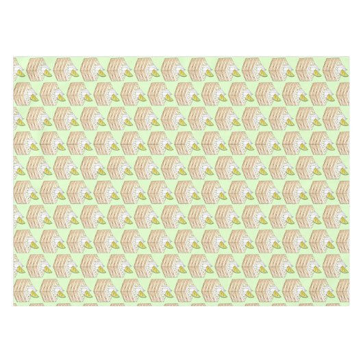 カルロタデリモンメキシコライムアイスボックスケーキスライス テーブルクロス (正面(横))