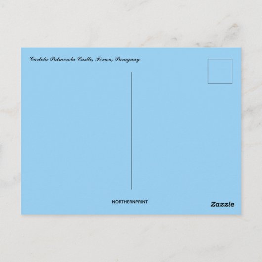 カルロタパルメロラキャッスルフェレアパラグアイ ポストカード (裏面)