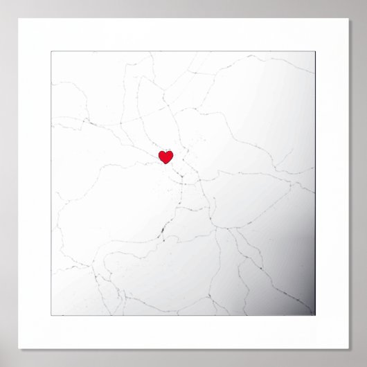 カルロヴァツアチアクラシーギフトのモダン地エレガント図 箔ポスター (正面)