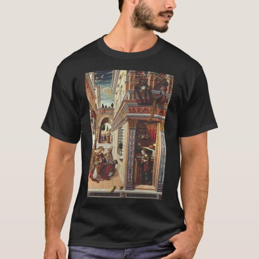 カルロ・クリヴェッリによるルネサンス芸術「受胎告知」 Tシャツ (正面)