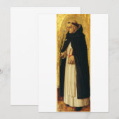 カルロ・クリヴェッリによる聖ドミニコ 招待状 (正面/裏面)