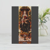 カルロ・クリヴェッリによる『カンデレッタの聖母』 招待状 (スタンド正面)