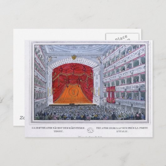 カルンターノアムテーターウィーン ポストカード (正面/裏面)