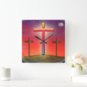 カルヴァリの美術品 スクエア壁時計 (ホーム)