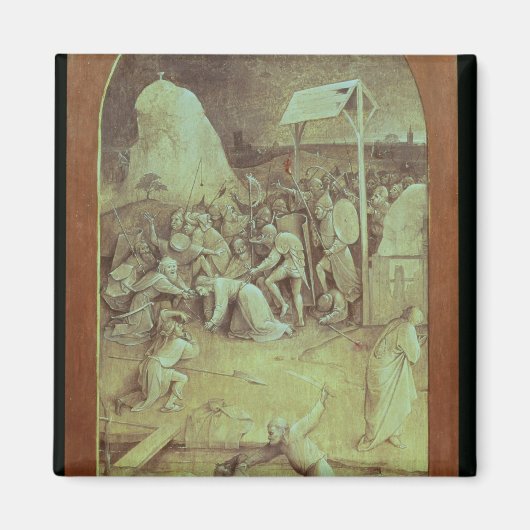 カルヴァリへの道の上のキリスト マグネット (正面)