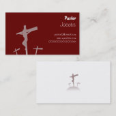 カルヴァリー、牧師、 名刺 (正面/裏面)