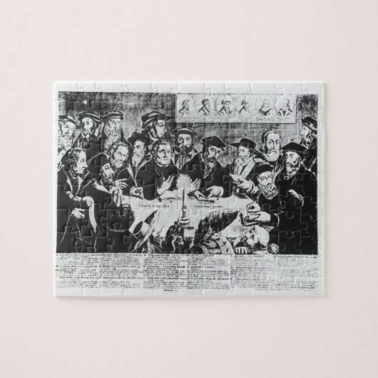 カルヴァンおよびLuther (版木、銅版、版画) ジグソーパズル (横)
