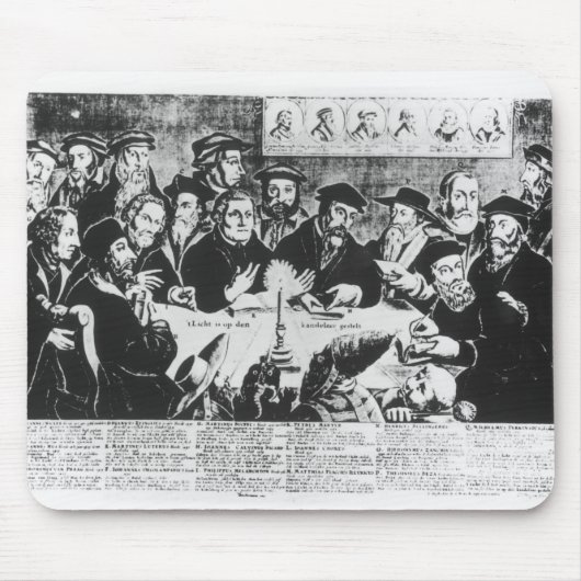 カルヴァンおよびLuther (版木、銅版、版画) マウスパッド (正面)