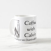 カルヴァンのマグが付いているコーヒー コーヒーマグカップ (正面左)