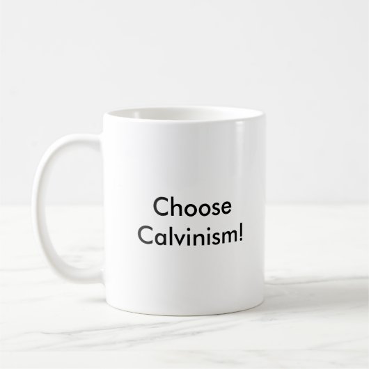 カルヴァン主義のマグを選んで下さい コーヒーマグカップ (左)