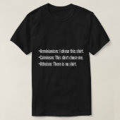 カルヴィニズム対アルミニアン対アテーシズムChristian TULIP C Tシャツ (デザイン正面)