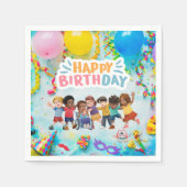 カルヴィンパーティーナプキンズバイションドラM.クアレス スタンダードカクテルナプキン (正面)