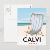 カルヴィ コルシカ島 旅行ポスター ポストカード (正面/裏面)