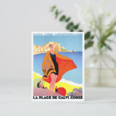 カルヴィ・フランスヴィンテージ旅行 ポストカード (スタンド正面)