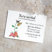 カルーインネストとカボチャ秋引っ越し祝いパーティーパーティー 案内状