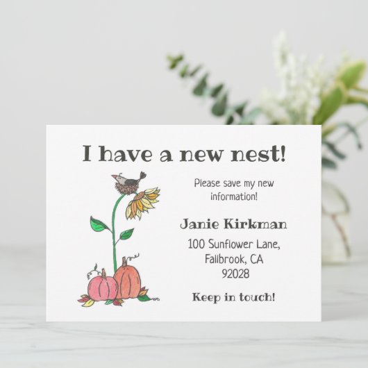 カルーインネストとカボチャ秋新しいアドレス 案内状 (スタンド正面)