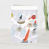 カルーセル雪のクリスマスカード シーズンカード (裏面)