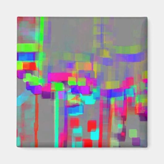 「カルーセル」幾何学芸術 マグネット (正面)