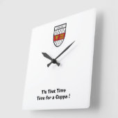 カルータイムタイムに戸棚を作る予定だった スクエア壁時計 (傾斜)