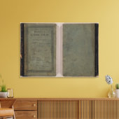 カレイの学歴アトラス キャンバスプリント (インサイチュ (リビング))