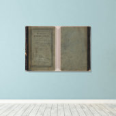 カレイの学歴アトラス キャンバスプリント (インサイチュ (ウッドフロア))