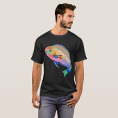カレイの釣りギフトについて語る Tシャツ (正面フル)