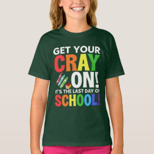カレイを着けて、学校の最終日だ Tシャツ