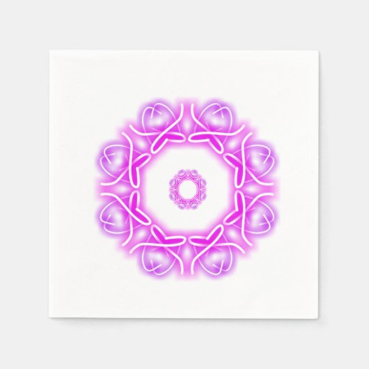 カレイドスコーププリント スタンダードカクテルナプキン (正面)