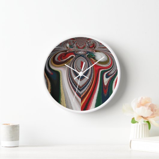 カレイドスコープ・クリスマス: フェスティブ ホーム デコレーション セット 壁時計 (ホーム)