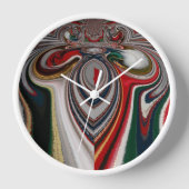 カレイドスコープ・クリスマス: フェスティブ ホーム デコレーション セット 壁時計 (正面)