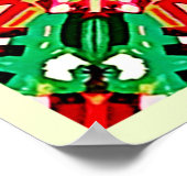 カレイドスコープ ドリーム マンダラ アート ポスター (角)