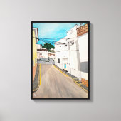 カレカバニレ絵を描スバイアルフレッドキツネ キャンバスプリント (正面)