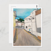 カレカバニレ絵を描スバイアルフレッドキツネ ポストカード (正面/裏面)